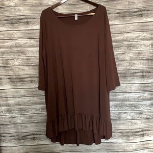 ZENANA Premium 3X brown top